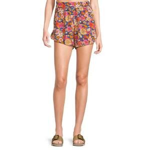 Rip Curl Kamari Mid Rise Floral Print Shorts Womens Size XS 3.5" Inseam